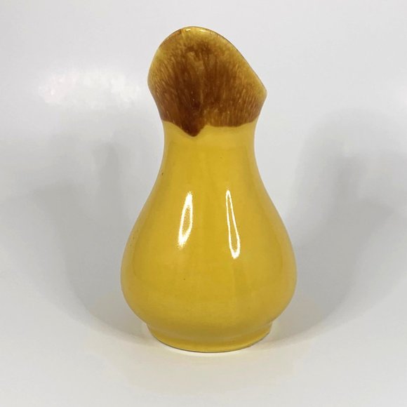 Vtg Hull Yellow Drip Glaze Pottery Small Pitcher - Picture 4 of 7